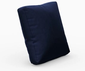 Niebieska aksamitna poduszka do sofy modułowej Rome Velvet – Cosmopolitan Design