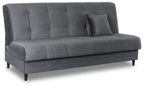 Sofa z Funkcją Spania LIMA Rozkładana Wersalka Dwuosobowa Szara Nowoczesna do Salonu