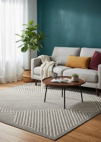 Kremowo-szary dywan zewnętrzny G9-B36