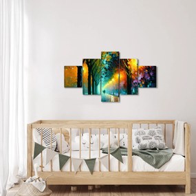 Obraz - Nocny spacer (125x70 cm)