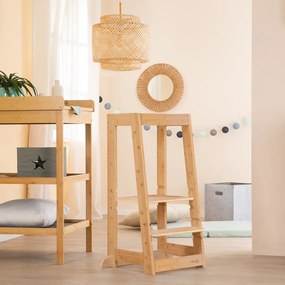 Bambusowy pomocnik kuchenny dla dzieci w naturalnym kolorze – Roba