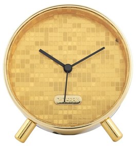 Karlsson 6004GD budzik design złoty, średnica 11 cm