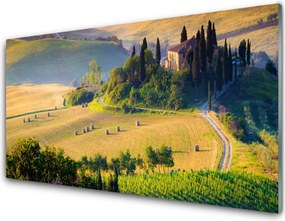 Panel nad blat kuchenny Malowniczy Pejzaż z Drzewami