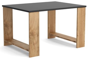 Stolik kawowy Ława Stół 65 cm MORI Dąb Wotan/Czarny