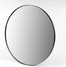 Lustro okrągłe NOOR, metalowa rama, Ø 80 cm