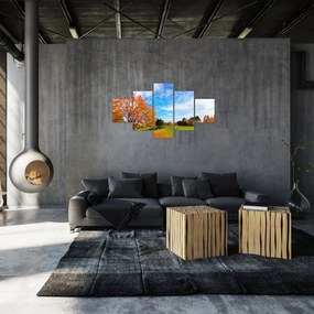 Obraz - Jesienny krajobraz (125x70 cm)