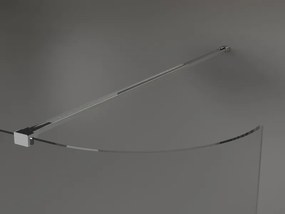 Mexen Kioto-R ścianka prysznicowa zaokrąglona Walk-in 100 x 200 cm, transparent 8 mm, chrom - 800-100-101-01-06