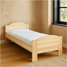Łóżko 90x200 drewniane Miki, sosnowe