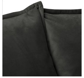 Ciemnoszara aksamitna sofa 138 cm Juli – Ropez