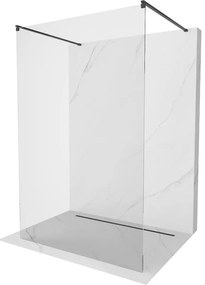 Mexen Kioto ścianka prysznicowa wolnostojąca 105 x 200 cm, transparent 8 mm, czarna - 800-105-002-70-00