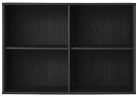 Czarny regał wiszący w dekorze jesionu 89x61 cm Mistral – Hammel Furniture