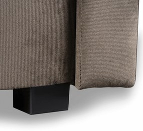 Sofa z Funkcją Spania ALUNA Rozkładana Wersalka Dwuosobowa Beżowa Nowoczesna do Salonu