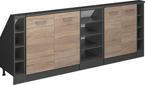 Szafka kuchenna na dach skośny sonoma 210x46x81.6 r-line