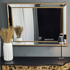 Lustro w lustrzanej ramie, kolor złoty 104x74cm