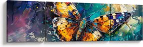 Obraz - Motyl, obraz olejny (170x50 cm)