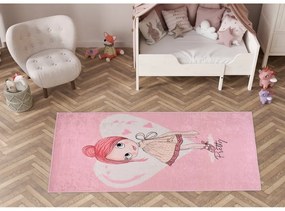 Różowy dywan dziecięcy odpowiedni do prania 160x230 cm Pretty Girl – Vitaus