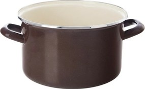 Orion Garnek emaliowany z rantem Brown, 3 l, 3 l