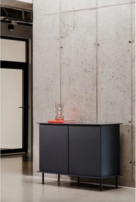 Ciemnoniebieska komoda z otworem na kable 120x88x50 cm Suumo – noo.ma