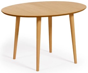 Rozkładany stół w dekorze dębu 90x120 cm Oqui – Kave Home