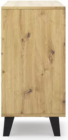 Minimalistyczna komoda na nóżkach dąb artisan + biały S5-Z92