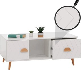 Stolik kawowy MCW-N89,  biały