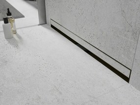 Mexen Flat Wall odpływ liniowy ścienny 2w1 70 cm, złoty - 1530070