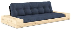 Ciemnoniebieska rozkładana sofa 244 cm Base – Karup Design