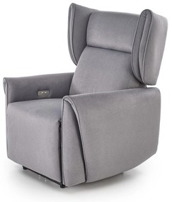 Fotel wypoczynkowy elektrycznie rozkładany popiel GELATO