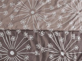 Zestaw całorocznej kołdry 140x200 cm z włókna pustego z poduszką 70x90 cm POLARIA, brązowa