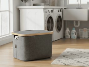 Skladany kosz NOLVIO 25 L, niebiesko-szary