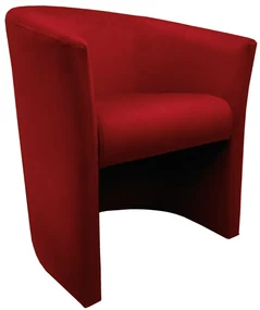 Fotel MAROS VELVET bordowy ATOS