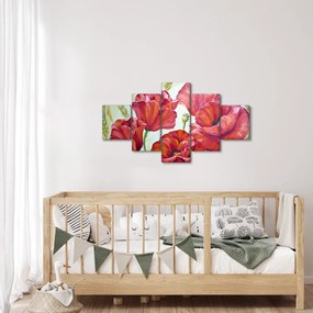 Obraz - Kwiaty maku (125x70 cm)