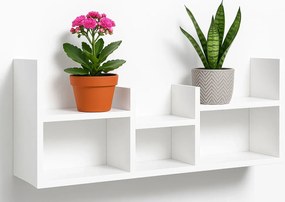 Biała wisząca półka na kwiaty B2-G83