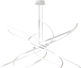 Nowoczesny żyrandol LED Tornado 88W 5950LM 1163/S100 biały