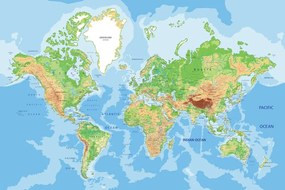 Obraz na korku klasyczna mapa świata