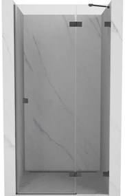 Mexen Lunar drzwi prysznicowe uchylne prawe 110 cm, transparent, gun gray szczotkowany - 834-110-000-66-00-P