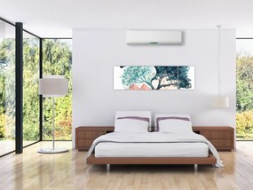 Obraz – Akwarelowe drzewo pełne życia (170x50 cm)