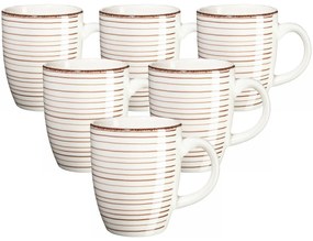 Mäser Komplet kubków ceramicznych Bel Tempo 380 ml, 6 szt., beżowy
