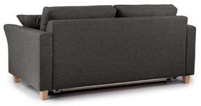 Antracytowa rozkładana sofa Scandic Sonia