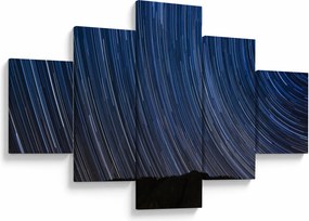 Obraz nocnych gwiazd i nieba (125x70 cm)