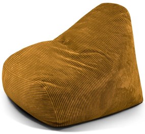 Musztardowy sztruksowy worek do siedzenia Snug 100 – SLOWDOWN