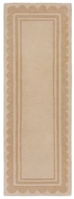 Naturalny wełniany chodnik tkany ręcznie 80x230 cm Lois Scallop – Flair Rugs