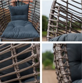 Designerski fotel wiszący na ogród Piatto