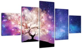 Obraz - Kosmiczne drzewo (125x70 cm)