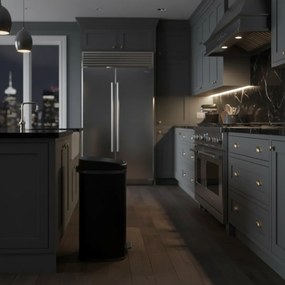 Jurhan Sensorowy kosz na śmieci DEUS, 58 litrów, czarny