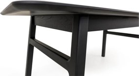 Rozkładany stół z dodatkowym blatem w dekorze dębu 90x180 cm Curved – Woodman