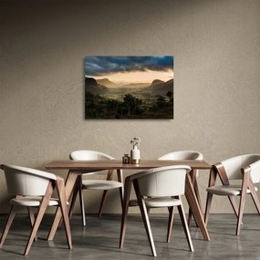 Obraz na szkle - Kubańskie szczyty (70x50 cm)