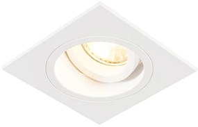 Inteligentny wpuszczany reflektor kwadratowy biały w komplecie z WiFi GU10 - Chuck Nowoczesny Oswietlenie wewnetrzne