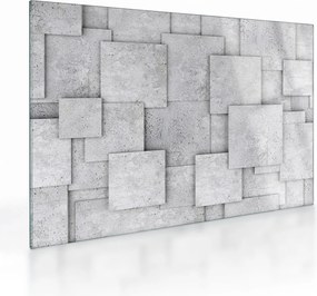 Obraz na szkle - Abstrakcja płytek betonowych (70x50 cm)