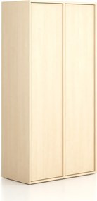 Szafka biurowa FRAME, 2x drzwi, 872 x 450 x 1735 mm, PUSH-lock, brzoza